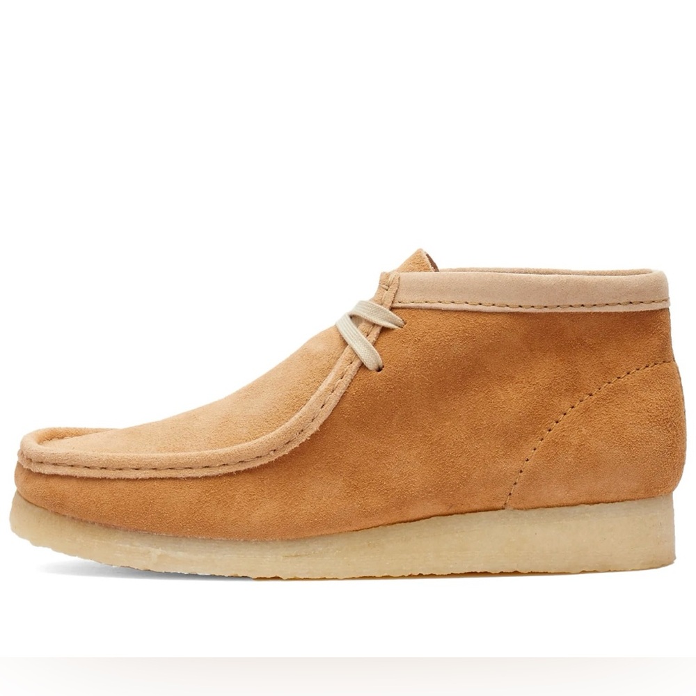 CLARKS ORIGINALS WALLABEE BOOT Tan Combi sz 9